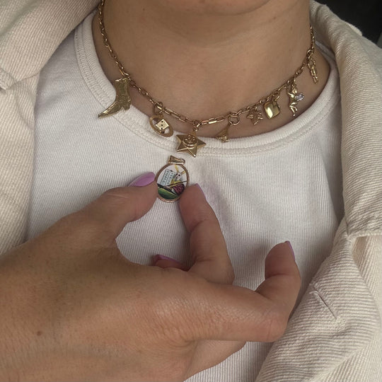 Enamel Painting Pendent