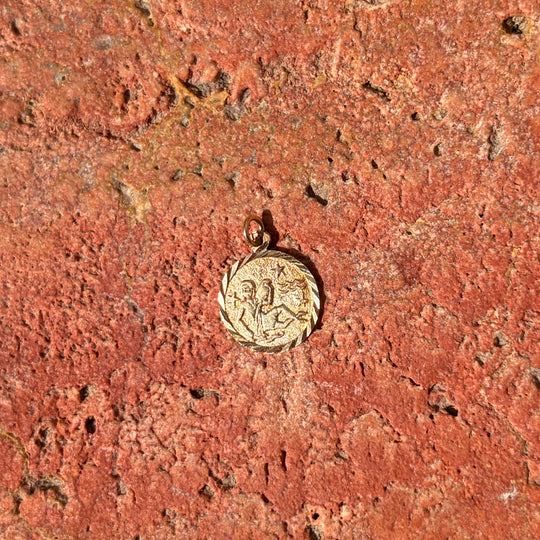 Aquarius relief pendant