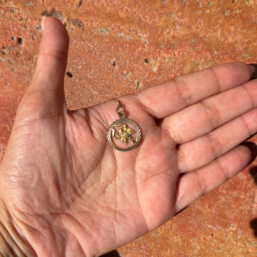Oval Cancer pendant
