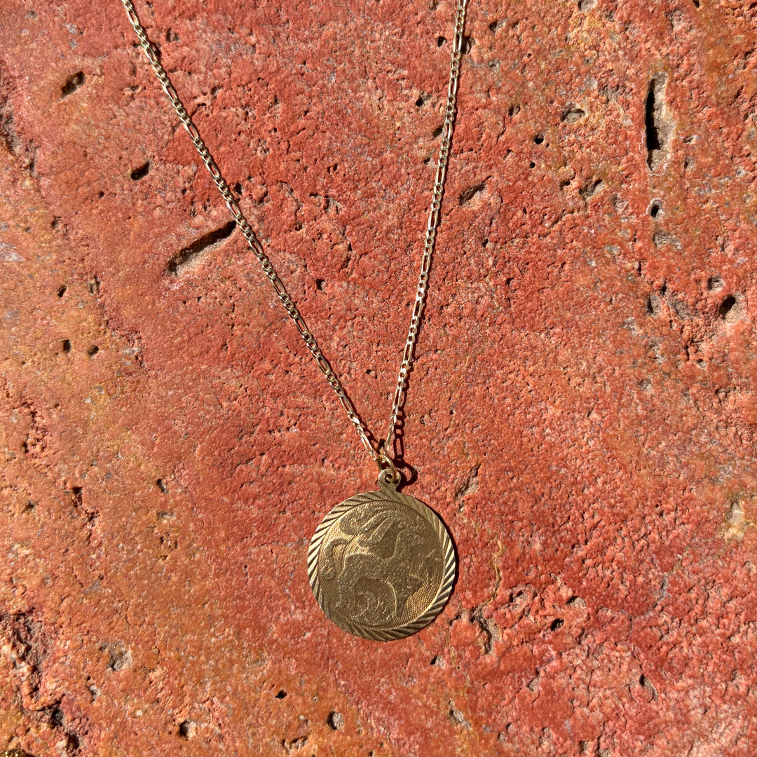 Large Capricorn medallion