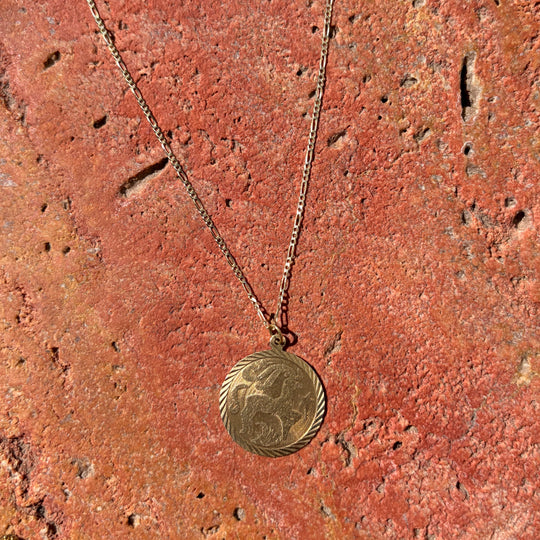 Large Capricorn medallion