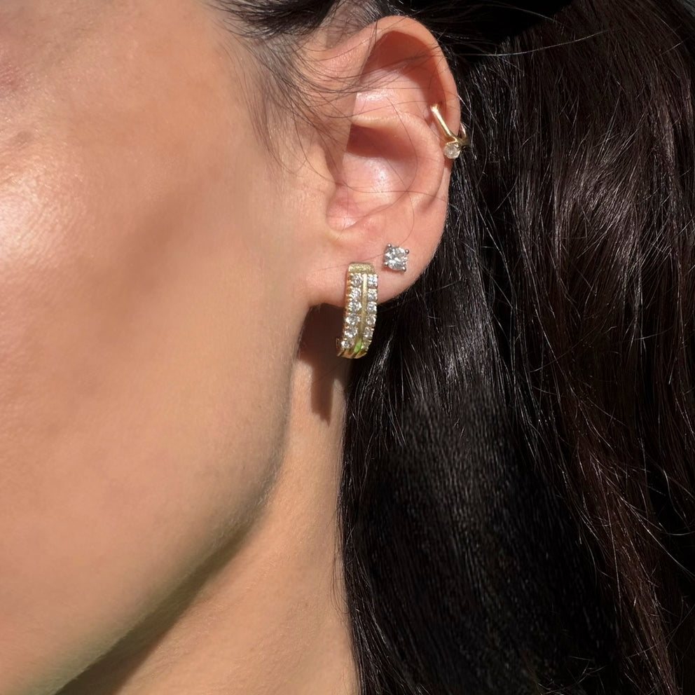 Vintage zirconia earrings
