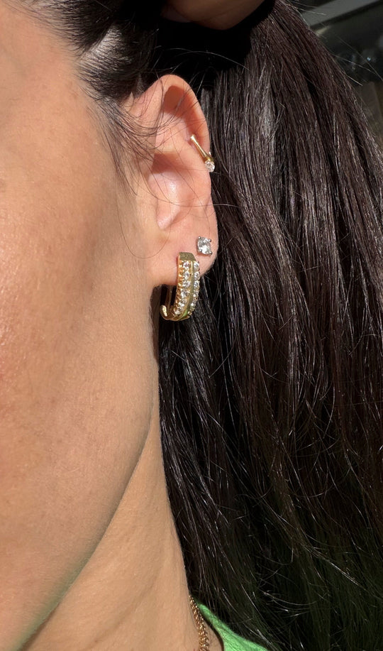 Vintage zirconia earrings