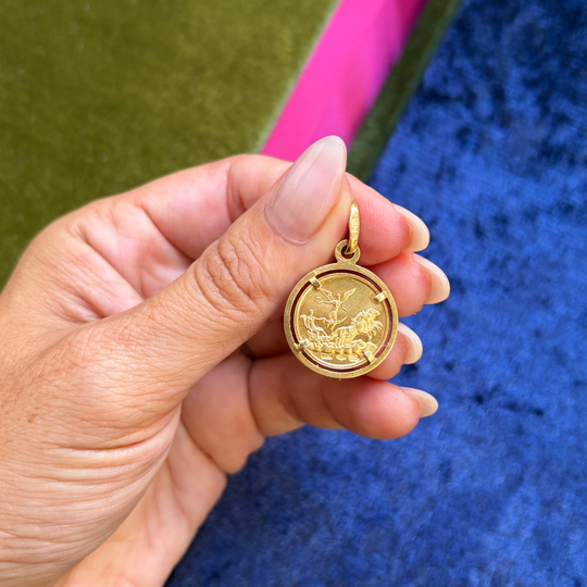 Vintage Italian Libra token Pendant