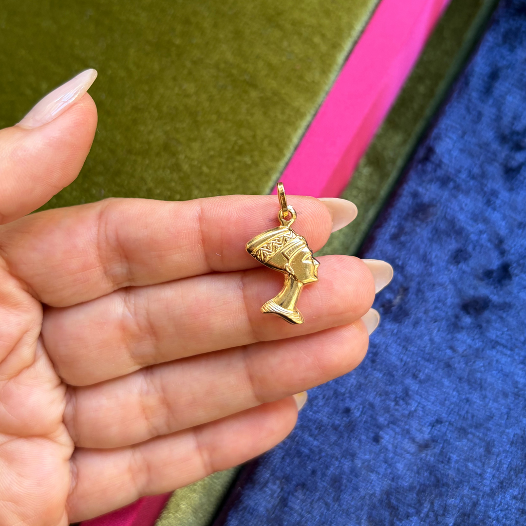 Nefertiti head charm