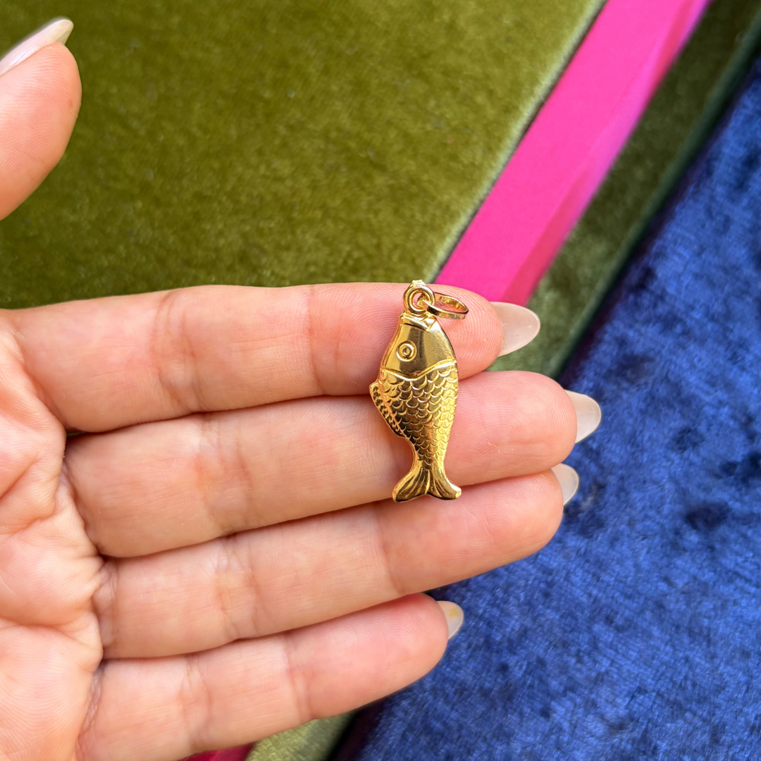 Large Italian fish charm