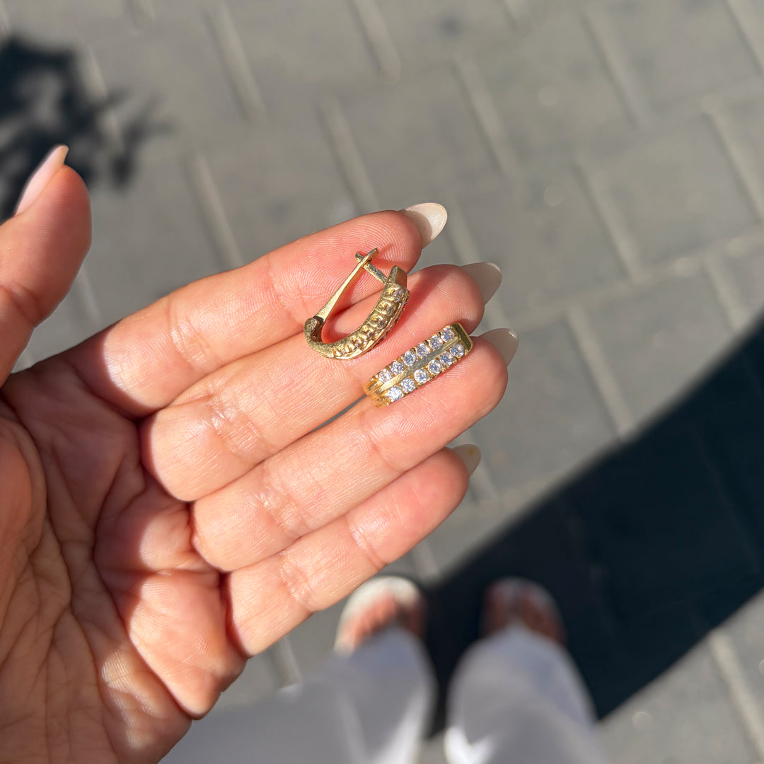 Vintage zirconia earrings