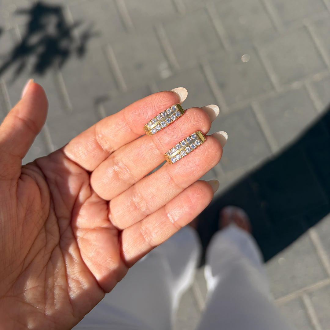 Vintage zirconia earrings