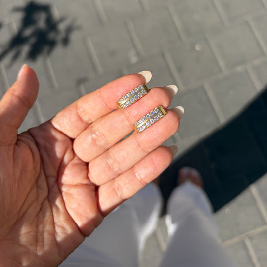 Vintage zirconia earrings
